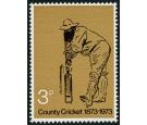 SG928a. 1973 3p (Cricket). 'Gold Omitted'. U/M mint...