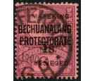 SG14. 1900 1s on 6d Purple/rose-red. Superb used...