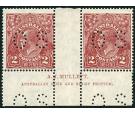 SG O92. 1926 2d Red-brown. Superb fresh mint "A J Mullett" impri