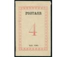 SG43a. 1886 4d Rose' 'WITHOUT HANDSTAMP'. Fantastic mint with or