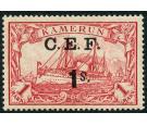 SG B10a. 1915 1s on 1m Carmine. "s" Inverted. Superb fresh U/M m