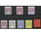 SG85-93. 1904 Set of 8. Superb fresh mint...