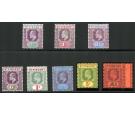 SG85-93. 1904 Set of 8. Choice superb fresh mint...