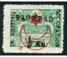 SG13. 1917 1/2a on 10pa Green. Superb fresh mint...