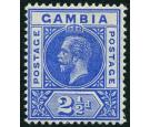 SG90b. 1912 2 1/2d Bright blue. Split 'A;. Very fine fresh mint.