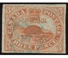 SG5. 1852 3d Red. Superb used wth BLUE postmark...