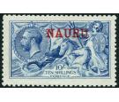 SG23d. 1916 10/- Deep bright blue. Superb fresh well centred min