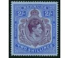 SG116bd. 1941 2/- Deep purple and ultramarine/grey-blue. 'Broken