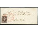 SG1. c. 1847 Superb used on neat, clean entire....