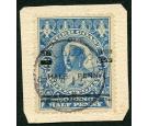 SG65b. 1894 1/2d on 2 1/2d Blue. 'OIE' for 'ONE'. Choice superb 