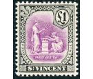 SG120. 1913 Â£1 Mauve and black. Superb fresh U/M mint...