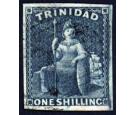 SG29. 1859 1/- Indigo. Superb used...