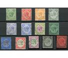 SG124-137. 1922 Set of 13. Superb used...