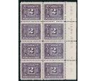 SG D3. 1906 2c Dull violet. Brilliant fresh U/M mint imprint blo