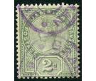 SG Z3. 1889 2d green of Jamaica. Superb used with excellent colo