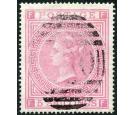 SG127. 1874 5/- Rose (Plate 2). Superb well centred used...