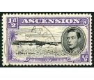 SG38ba. 1944 1/2d Black and bluish violet. Long centre bar to 'E