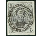 SG3. 1851 6d Brown-purple. Superb fine used with huge margins...