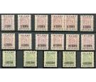 SG175-189. 1888 Set of 15. Superb mint...