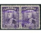 SG J7. 1942 5c Violet. Superb fine used pair...