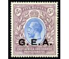 SG68. 1921 5r Blue and dull purple. Brilliant fresh U/M mint...