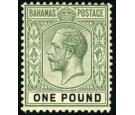 SG89. 1912 £1 Green and black. Superb fresh mint...