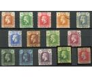 SG69-83. 1921 Set of 14. Very fine used...