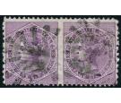 SG235cb. 1882 6d Mauve. 'Imperforate Between'. Very fine used pa