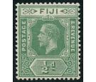 SG126y. 1917 1/2d Blue-green. 'Watermark Inverted and Reversed'.