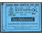 SG BB12 1924 2/- Booklet (Edition 13). Superb with advertisment