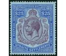 SG240b. 1923 $25 Purple and blue/blue. Brilliant fresh mint...