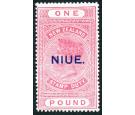 SG37c. 1928 £1 Rose-pink. Brilliant fresh mint...