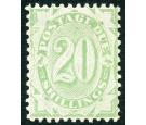 SG D44. 1903 20/- Dull green. Brilliant fresh well centred mint.