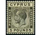 SG117a. 1928 Â£5 Black/yellow. Brilliant fresh U/M mint...