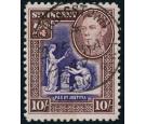 SG158aw. 1947 10/- Violet and brown. 'Watermark Inverted'. Super