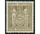 SG F185. 1940 7/6 Olive-grey. Brilliant fresh U/M mint...