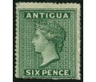 SG1. 1862 6d Blue-green. Very fine fresh mint...