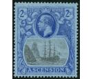 SG19c. 1924 2/- Grey-black and blue/blue. 'Cleft Rock'. Superb f