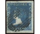 SG40. 1859 2d Deep blue. 'SHERWIN'. Superb fine used with beauti