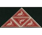 SG18. 1864 1d Deep carmine-red. Superb fresh mint block...