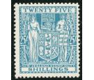 SG F204. 1946 25/- Greenish blue. Brilliant fresh U/M mint...