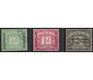 SG D1-D3. 1926 Set of 3. Superb fine used...