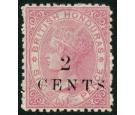 SG23. 1888 2c on 6d Rose. Superb fresh mint...