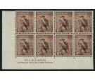 SG J4a. 1947 6d Purple-brown. Wrong font '6'. U/M corner sheet m