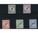 SG D1-5. 1933 Postage Due set. 'SPECIMEN'...