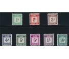 SG D1-D8. 1940 Postage Due. Set of 8. Superb mint...