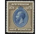 SG132. 1928 Â£1 Blue and bistre-brown. Superb fresh mint...