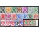 SG76-90. 1950 Set of 21. Brilliant U/M mint...