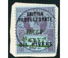 SG35. 1893 1/2d on 2 1/2d Purple/blue. Brilliant fine used on pi