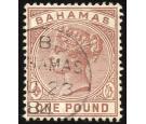 SG57 1884 £1 Venetian red. Choice superb fine used...